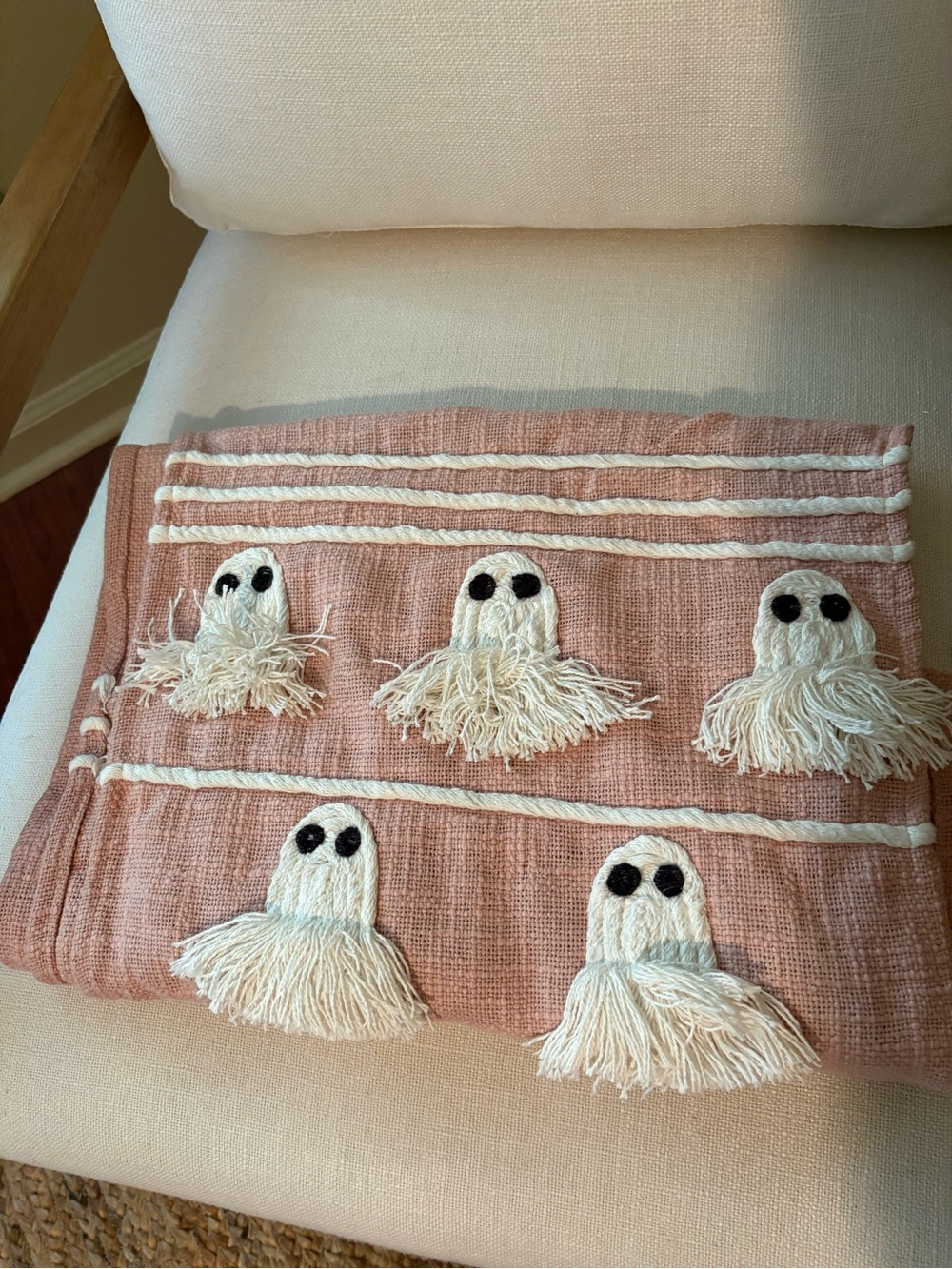 Pink Ghost Table Runner